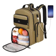 Mochila De Almuerzo Para Hombre, Mochila Grande Con Aislamie