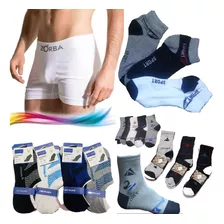 Combo De 6 Boxer Zorba + 18 Pares De Medias Varios Modelos