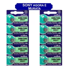 10 Baterias Sony 399/395 Sr927sw Ag7 Relógio Brinquedos Lupa