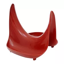 Hutzler Pot Lid Stand Y Spoon Rest Red