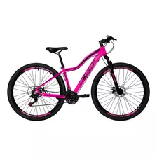 Bicicleta Aro 29 Feminina Ksw Alumínio 21v Câmbios Shimano Rosa / Preto