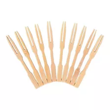 Espetinho De Bambu Para Petisco 9cm Garfo 300un