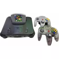 Consola Nintendo 64 Gris + 2 Controles + Mario 64 Original