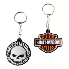 Chaveiro Harley Davidson Moto Chave Motor Cycles 2 Peças