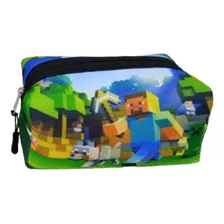 Cartuchera Minecraft Escolar Infantil 