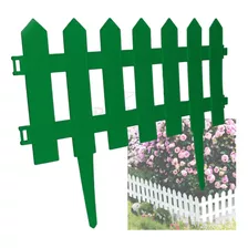 Cerca Decorativa Jardim Ingles Verde Kit 12 Cerquinhas Tela