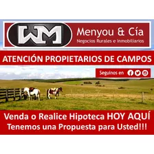 Venta Compra Campo 200has 2500has Agrícola Ganadero Forestal