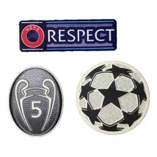 Parches Combo X 3 Unid Respect 5 Copas Starball Real Madrid 