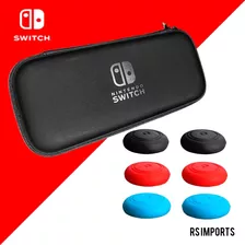 Case Capa Estojo Nintendo Switch A Pronta Entrega + 2 Grips