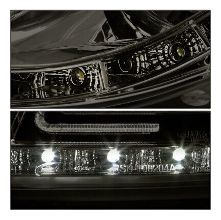 For 05-08 Audi A4/s4 Sedan Wagon Led Drl Smoked Project Spd1 Foto 4