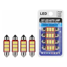 Luz Led Interior Auto Canbus 4014 31mm 36mm 39mm 41mm 4pzs