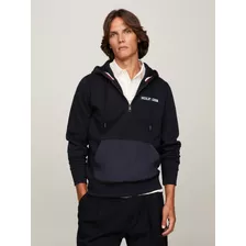 Sudadera Azul Con Capucha De Hombre Tommy Hilfiger