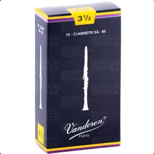 3 Palhetas P/clarinete Sib Tradicional N.3,5 Cr1035 Vandoren