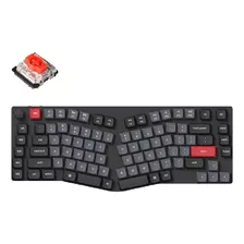  Teclado Mecanico Wireless Keychron K15 Pro Programable Custom Qmk Via Aluminio Rgb Qwerty Gateron Red Switch Hotswap Distribución Ansi Inglés Low Profile Bluetooth Gamer Coder Pc Mac Tamaño 75%