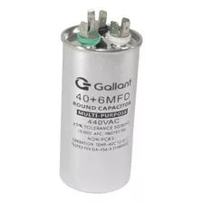 Capacitor Cbb65 Gallant 40+6mf +-5% 440 Vac Gcp40d06a-ix440