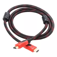 Cable Hdmi Con Filtro 1.5 Metros Full Hd 3d Enmallado Negro 