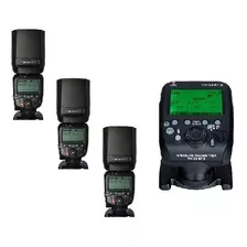 Kit Flash 3x Yongnuo Yn-600ex-rt Ii + Radio Yn-e3-rt Ii Novo