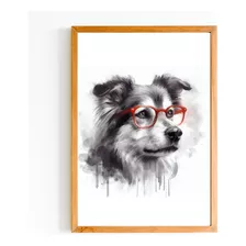 Cuadro Imprimible Perro Con Gafas