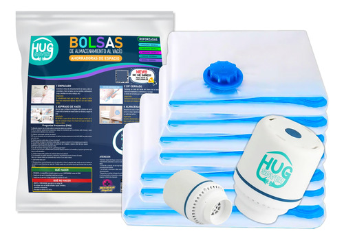 Hug Saver KIT 8 en 1 (7 bolsas 1 bomba Electrica)