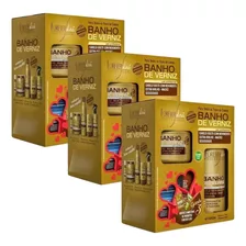 Combo 3 Kit Especial Banho De Verniz Forever Liss Com Brinde