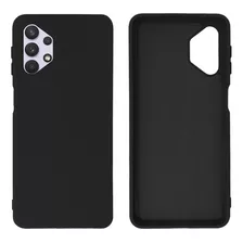 Capa Capinha Para Galaxy A32 5g Silicone Interior Aveludado Cor Preto