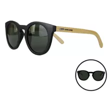 Óculos De Sol Polarizados Hang Loose Sol Pol0207-c2 Único, Lente De Acetato Polarizada Haste De Bambu