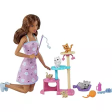 Boneca Barbie Condominio De Gato Pets - Mattel