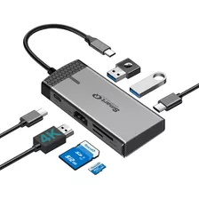 Smartq Hub Usb C H352, Hub Usb-c (7 En 1) Con Hdmi 4k, Entre