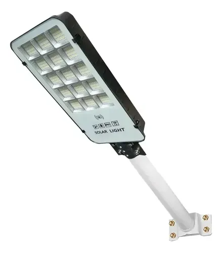 Foco Led Solar Exterior 3000w Soporte Muro 60 Cm Foco Sensor Movimiento Luz Fija Luz Fria 3000w 2rl Proyector Solar Color Gris Blanco Blanco Frío