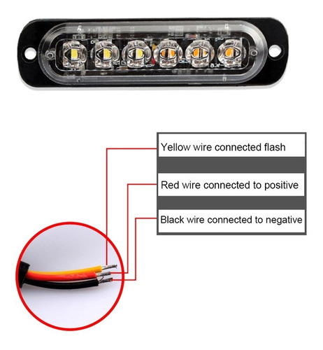 Barra De Luz Estroboscpica Led 2 Laterales Escort Patrol 18 Foto 6
