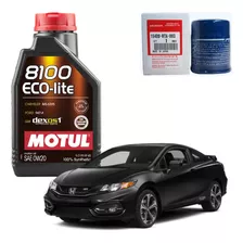 Kit Óleo Motul 8100 0w20 Honda Civic Si 2.4 2014 2015