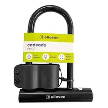 Cadeado Trava U Lock Em Aço Para Moto Bike Bicicleta Elleven Cor Preto