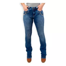 Calça Jeans Feminina Bootcut Lycra Premium Blogueira Country