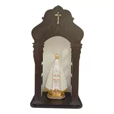 Capela Com Imagem De Nossa Senhora Aparecida 20cm Em Perola 