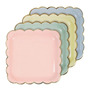 Tercera imagen para búsqueda de platos descartables color pastel