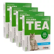Combo 4x Coleira Tea Para Gatos