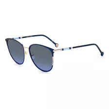 Carolina Herrera Grey Shaded Blue Butterfly Ladies Gafas De 