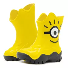 Bota Lluvia Universal© Minions Amarillo Impermeable 13-16