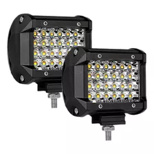 Par Faros 24 Led Dually Bicolor Blanco Ambar Estrobo 4x4 F1