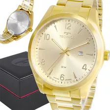 Relógio Technos Dourado Feminino Prova D'água Casual Elegante Top