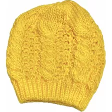 Gorro Lana Isadora Todo Moda Nuevo Amarillo Adolescen Mujer