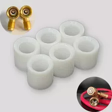 Kit 6 Reparo Mangueira Manifold Vedação Rígida Branca