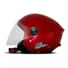 Capacete Para Moto Aberto Pro Tork New Liberty Three Elite Candy Red Elite Tamanho 60 