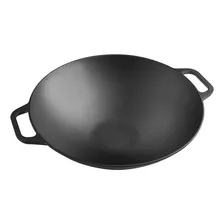 Sarten Wok 36 Cm/ 5.8 L Hierro Fundido Induccion Victoria Color Negro