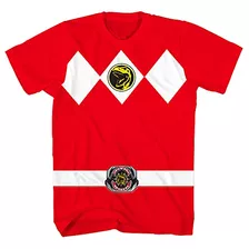 Camiseta De Fantasia Power Rangers Mighty Morphin Red Boys X