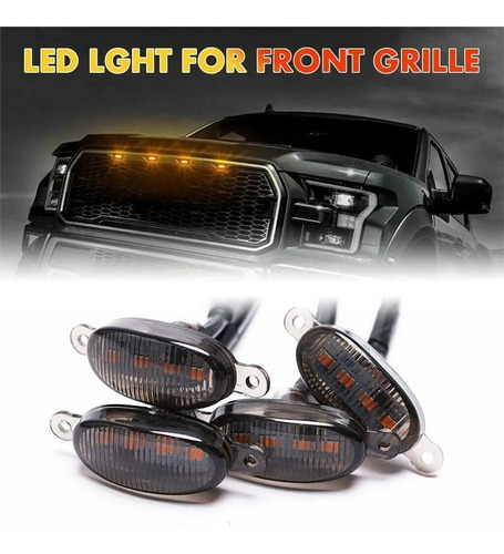 Luces De Parrilla Led Estilo Ford F150 Raptor Universal Foto 3