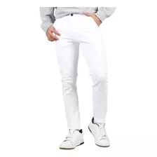 Pantalon De Gabardina Casual Strech Hombre Skinny