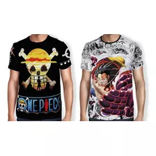 Kit Camisas De Animes Manga One Piece - Luffy Gear 4 Hope