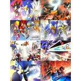 Paquete De 8 Afiches Poster De Sonic 42x28cm