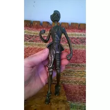 Antigua Figura Escultura Bronce El Quijote 27cm Don Quijote
